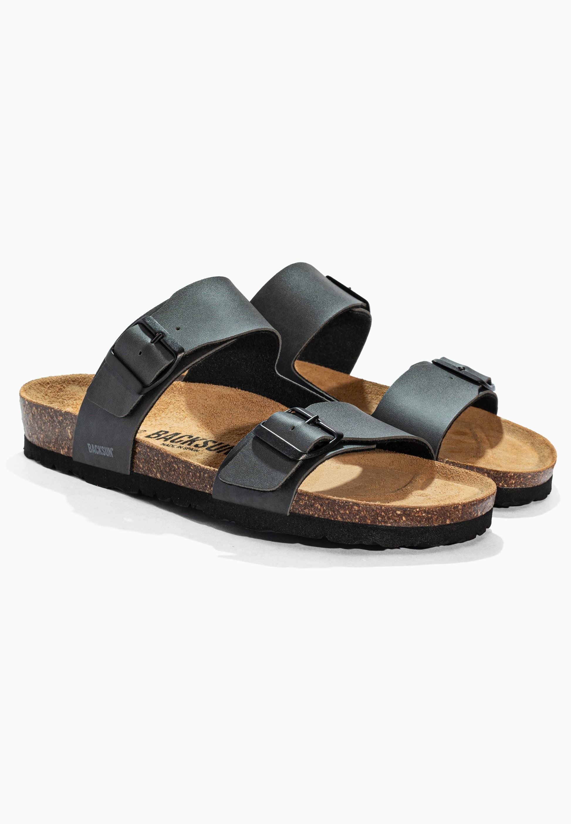 Sandales 2 Brides Messine Anthracite