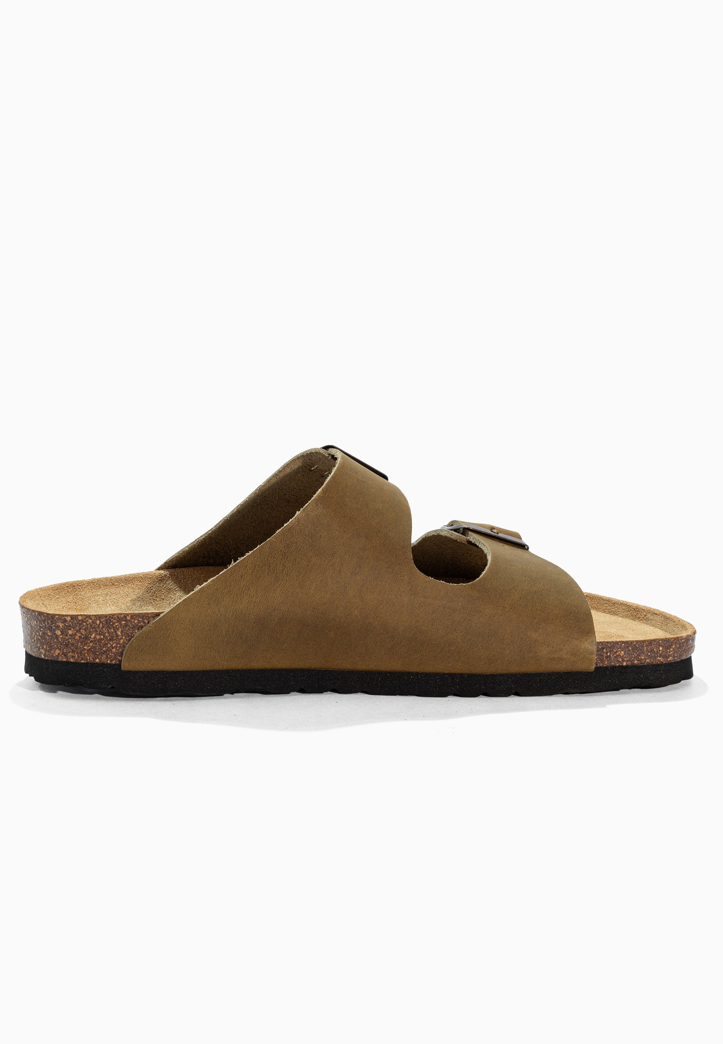 Sandales 2 Brides Bali Kaki en Cuir