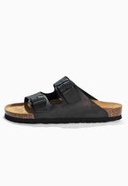 Sandales 2 Brides Bali Noir en Cuir