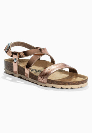 Sandales Multi-Brides Enora  Rose Doré