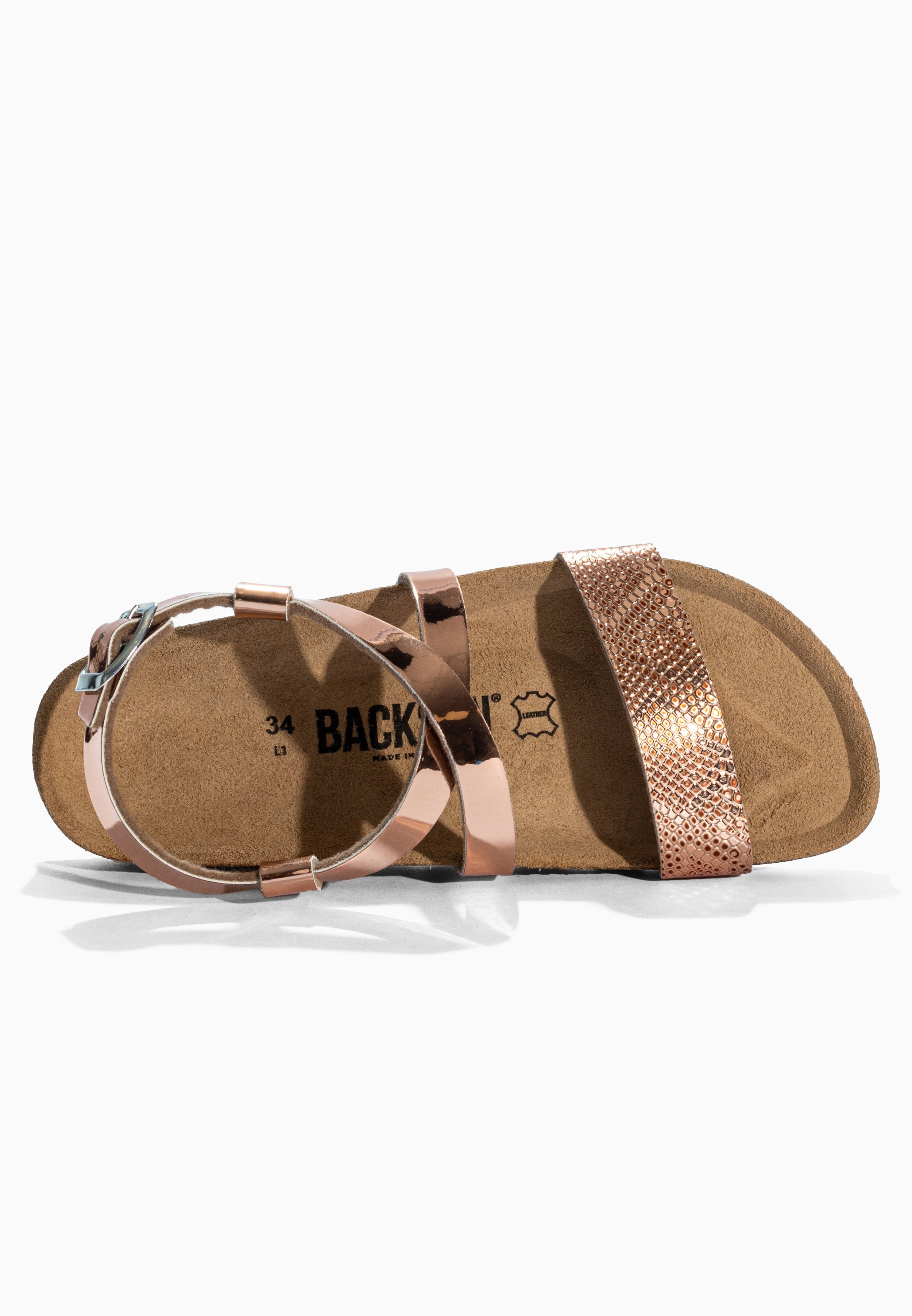 Sandales Multi-Brides Enora  Rose Doré