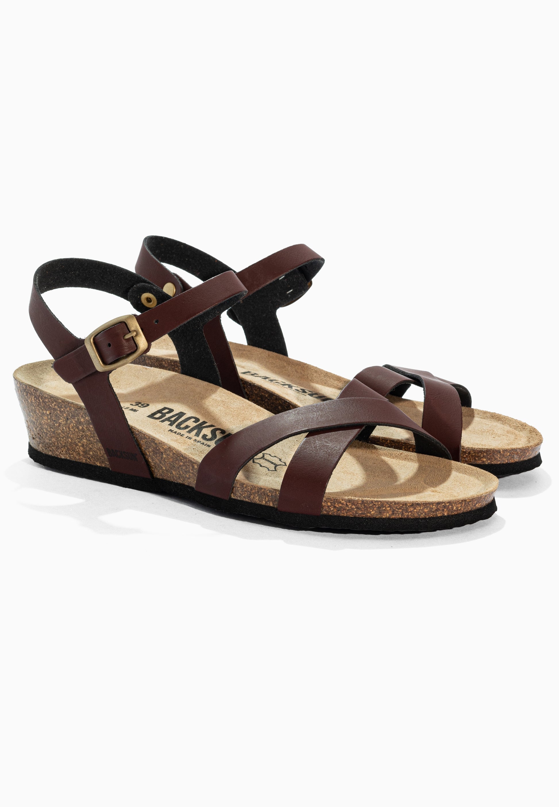 Sandales Compensées et Semi-compensées Nalec Marron