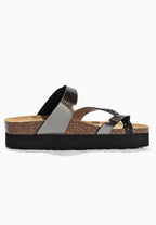 Andy Silver and Glitter Platform Sandals