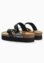 Andy Silver and Glitter Platform Sandals