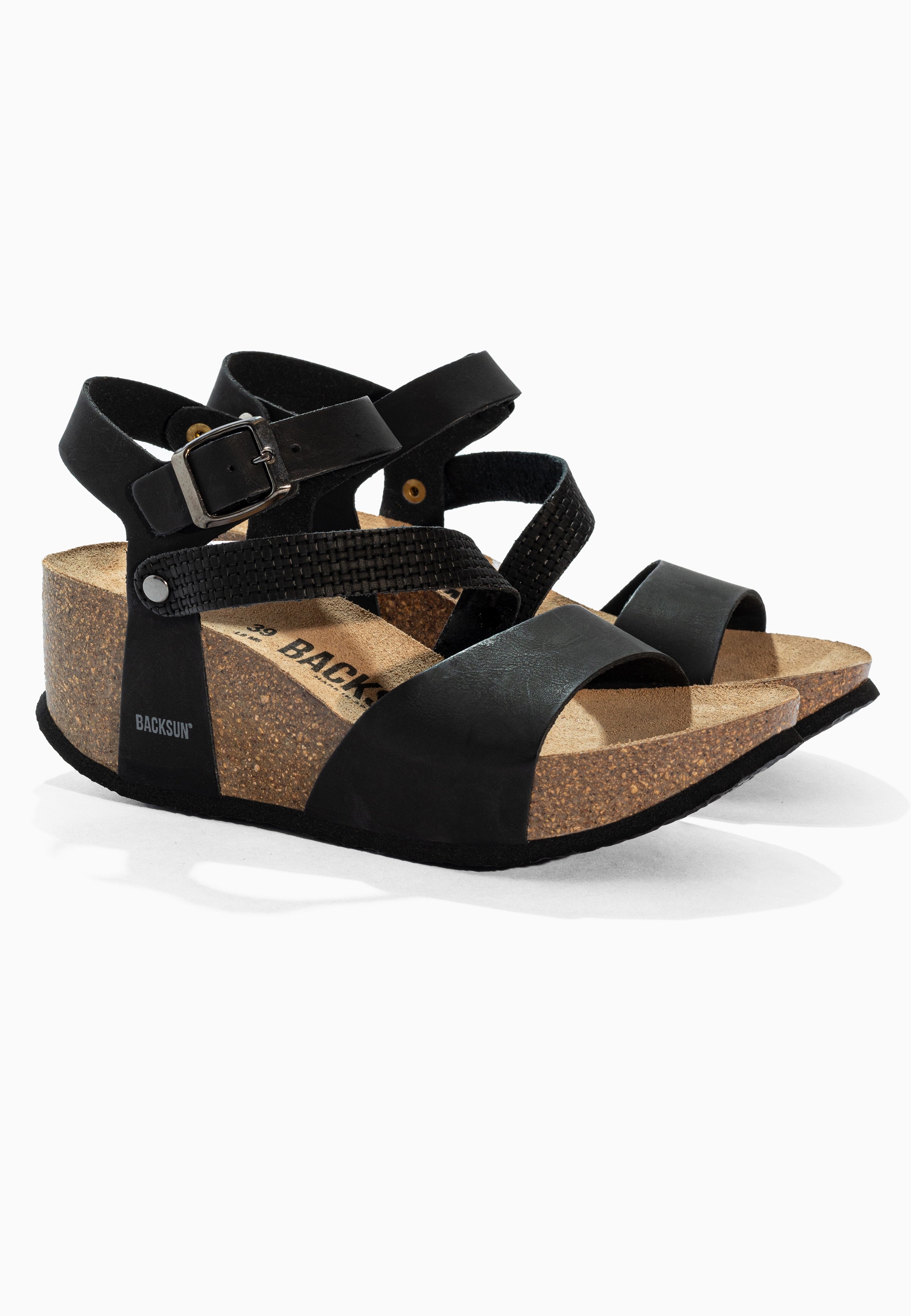 Sandales Compensées et Semi-compensées Mael Noir