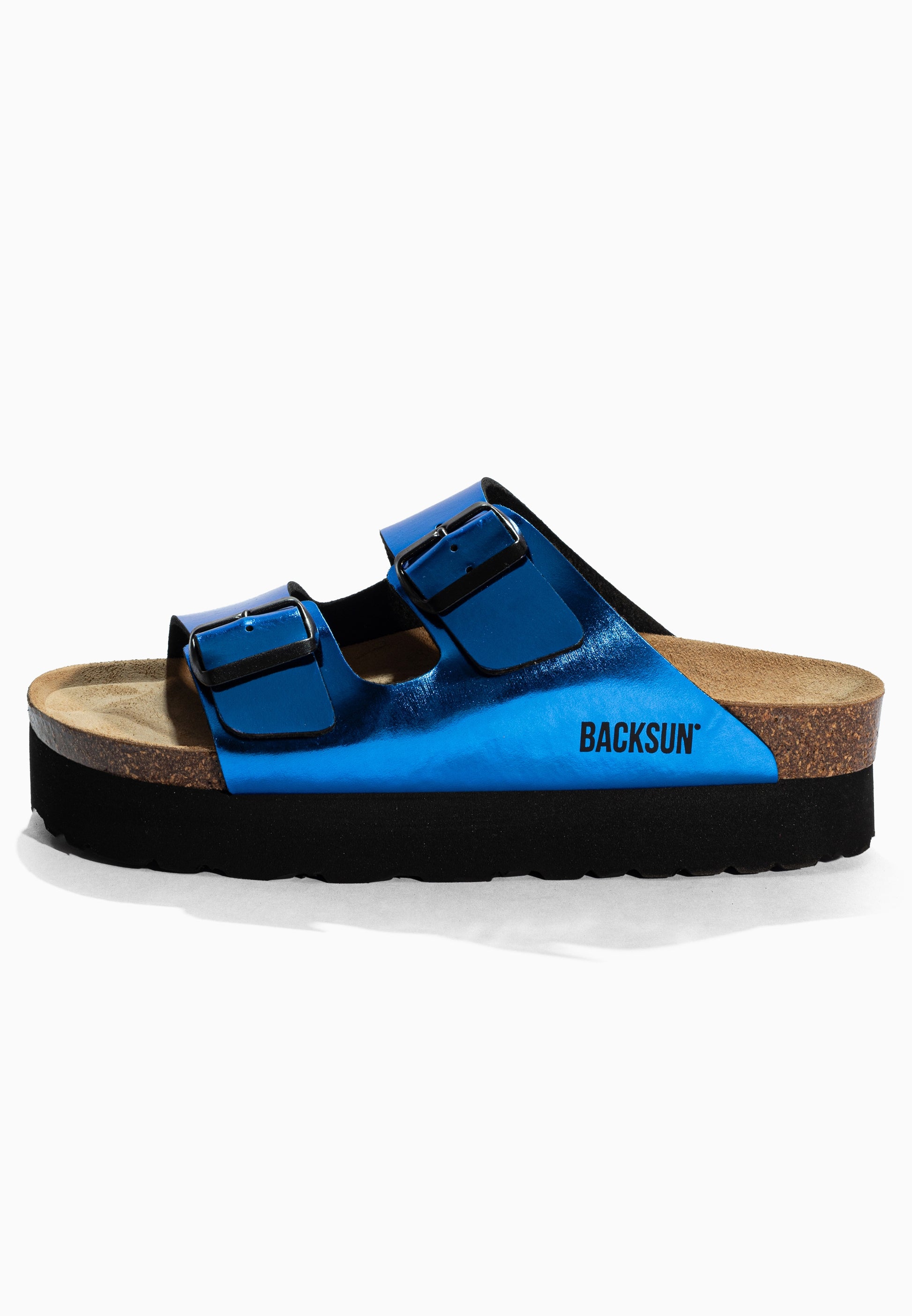 Maldives Blue Platform Sandals