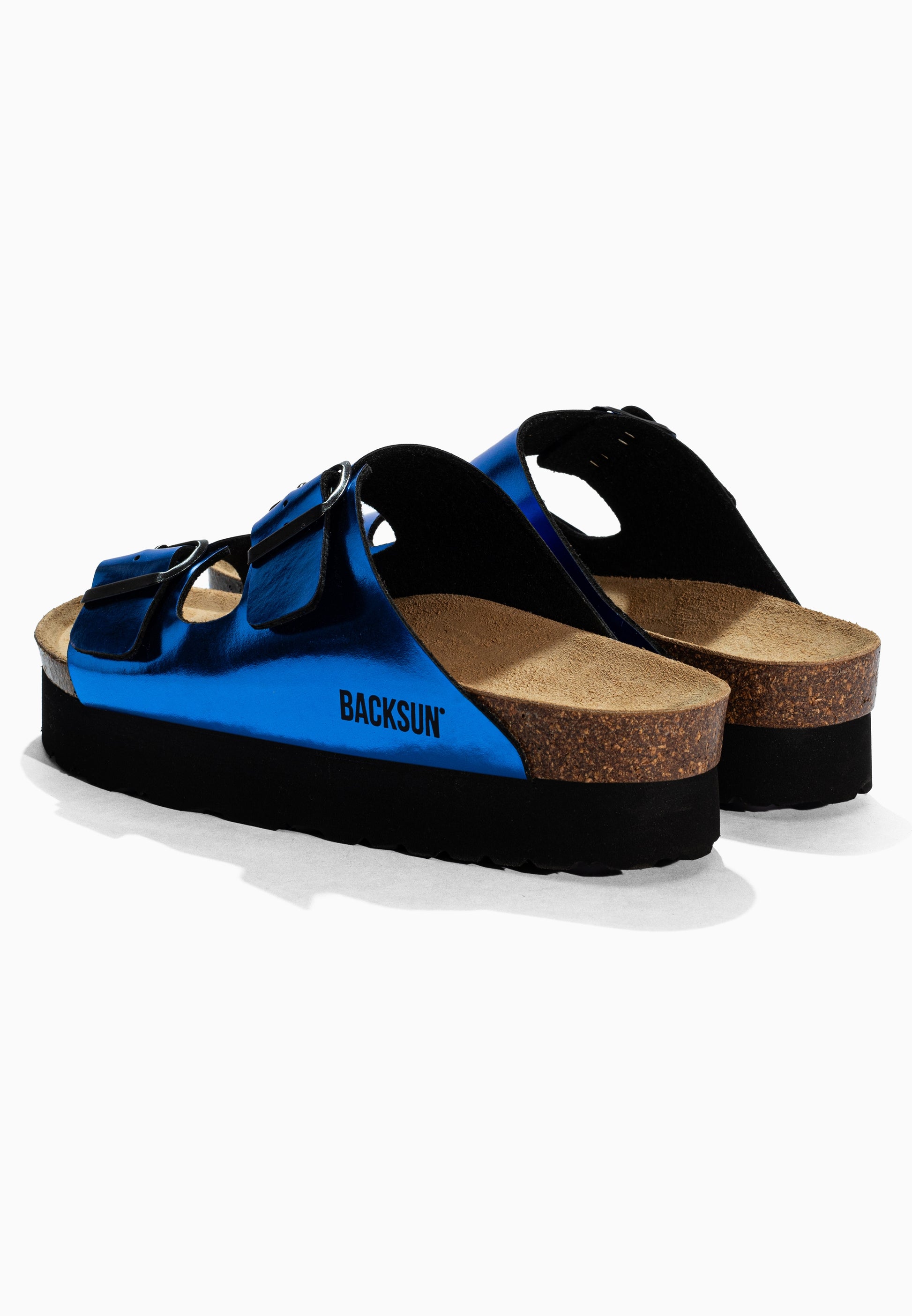 Maldives Blue Platform Sandals