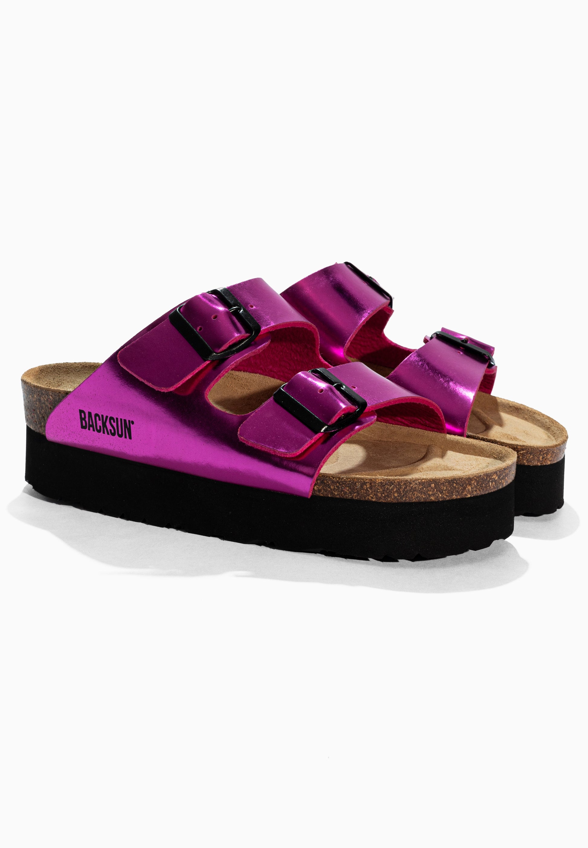 Sandales à Plateforme  Maldives Rose Fluo