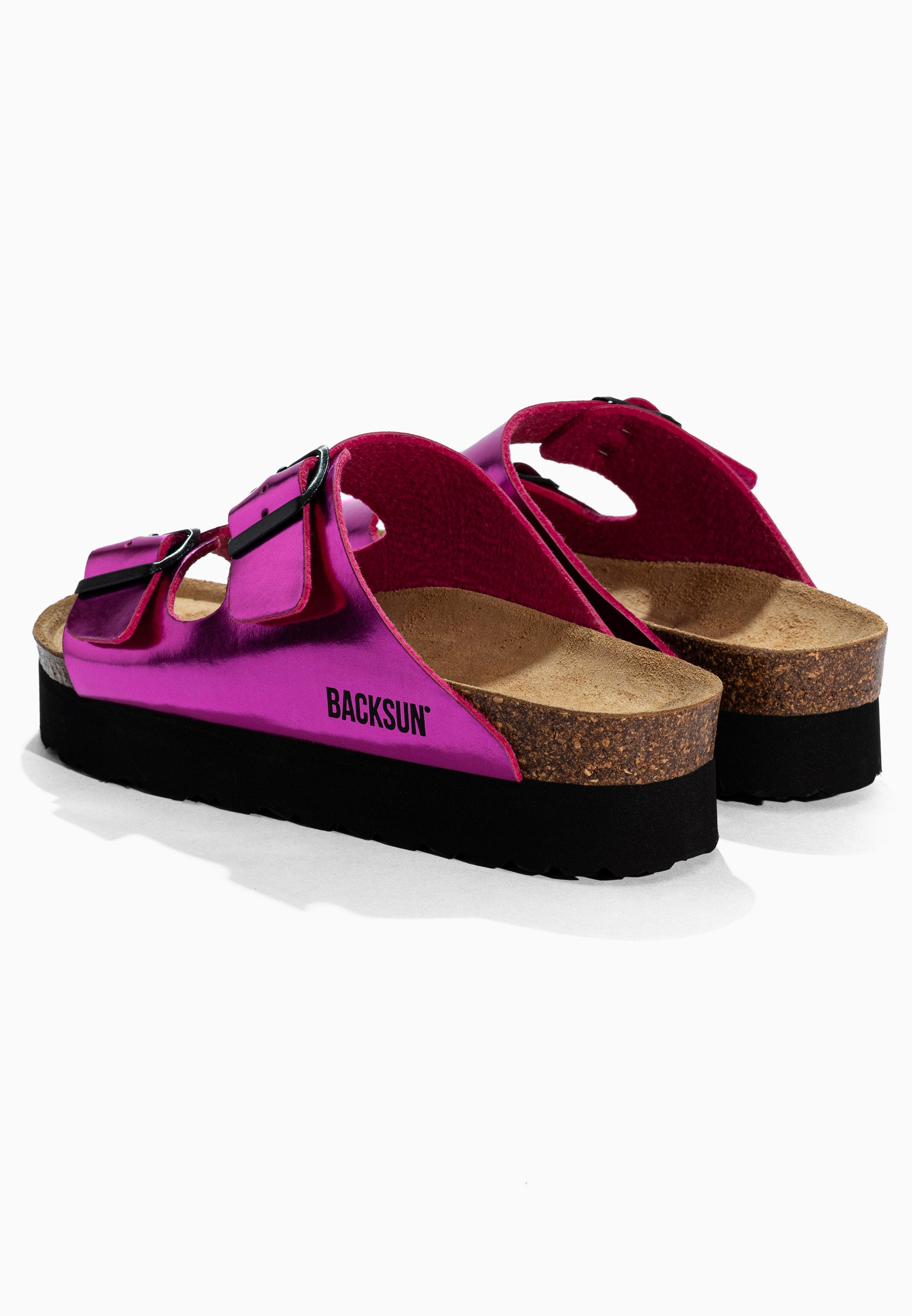 Sandales à Plateforme  Maldives Rose Fluo