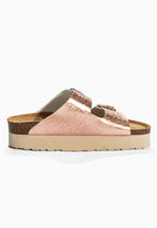 Maldives Rose Gold Platform Sandals
