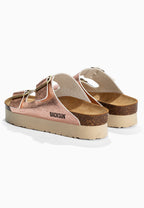 Maldives Rose Gold Platform Sandals