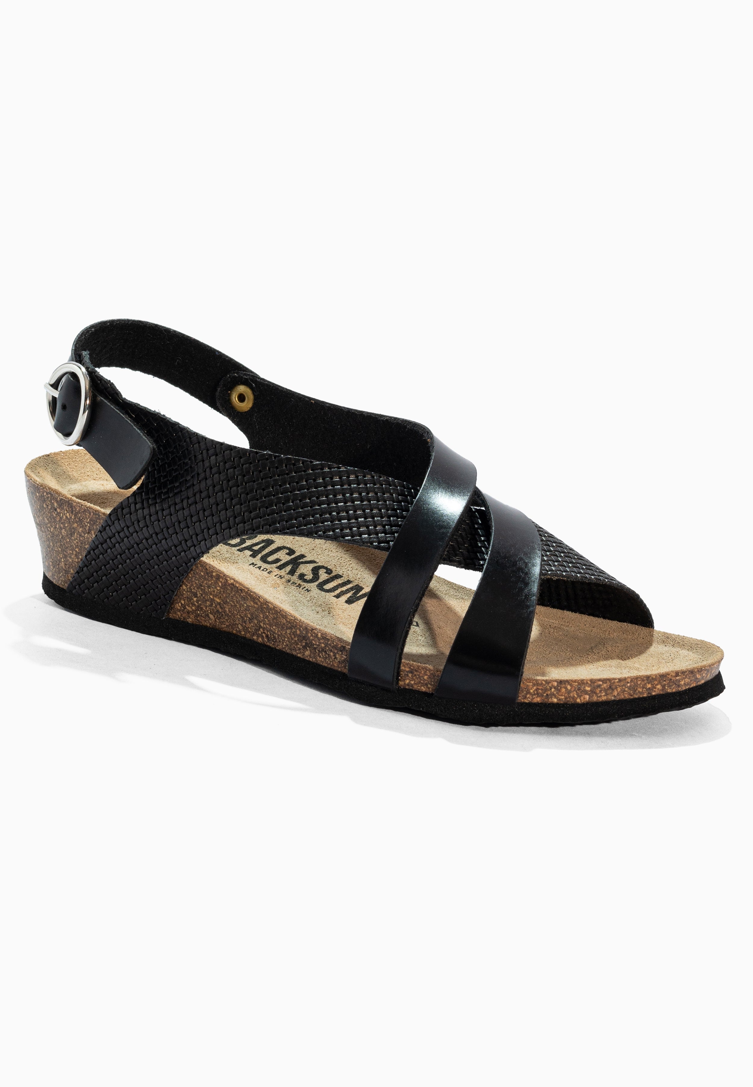Sandales Compensées et Semi-compensées Lucie Noir