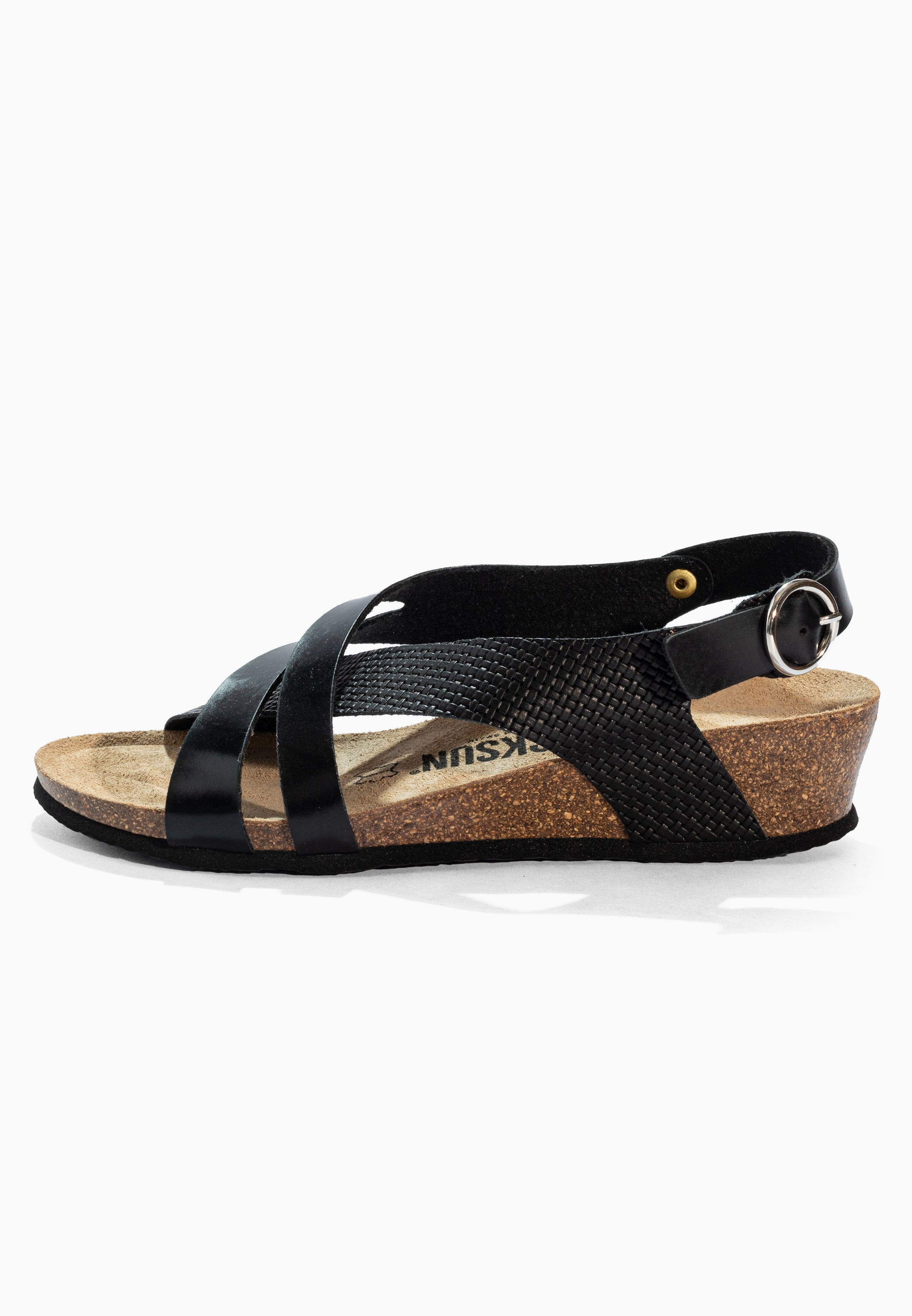 Sandales Compensées et Semi-compensées Lucie Noir