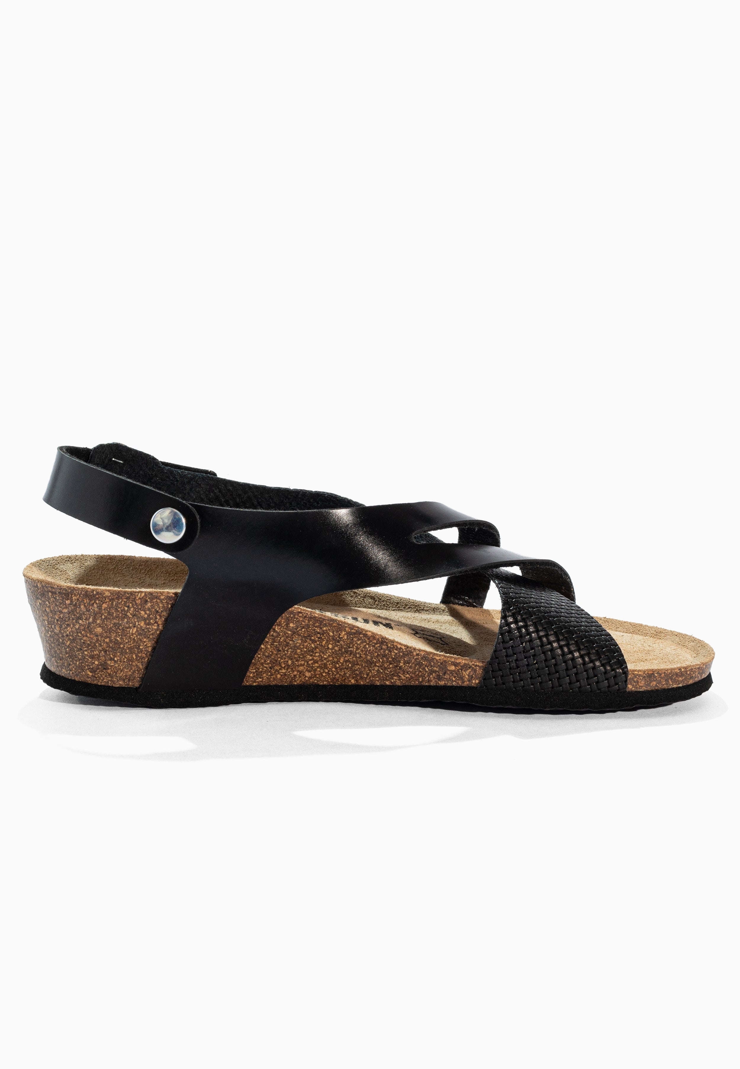 Sandales Compensées et Semi-compensées Lucie Noir