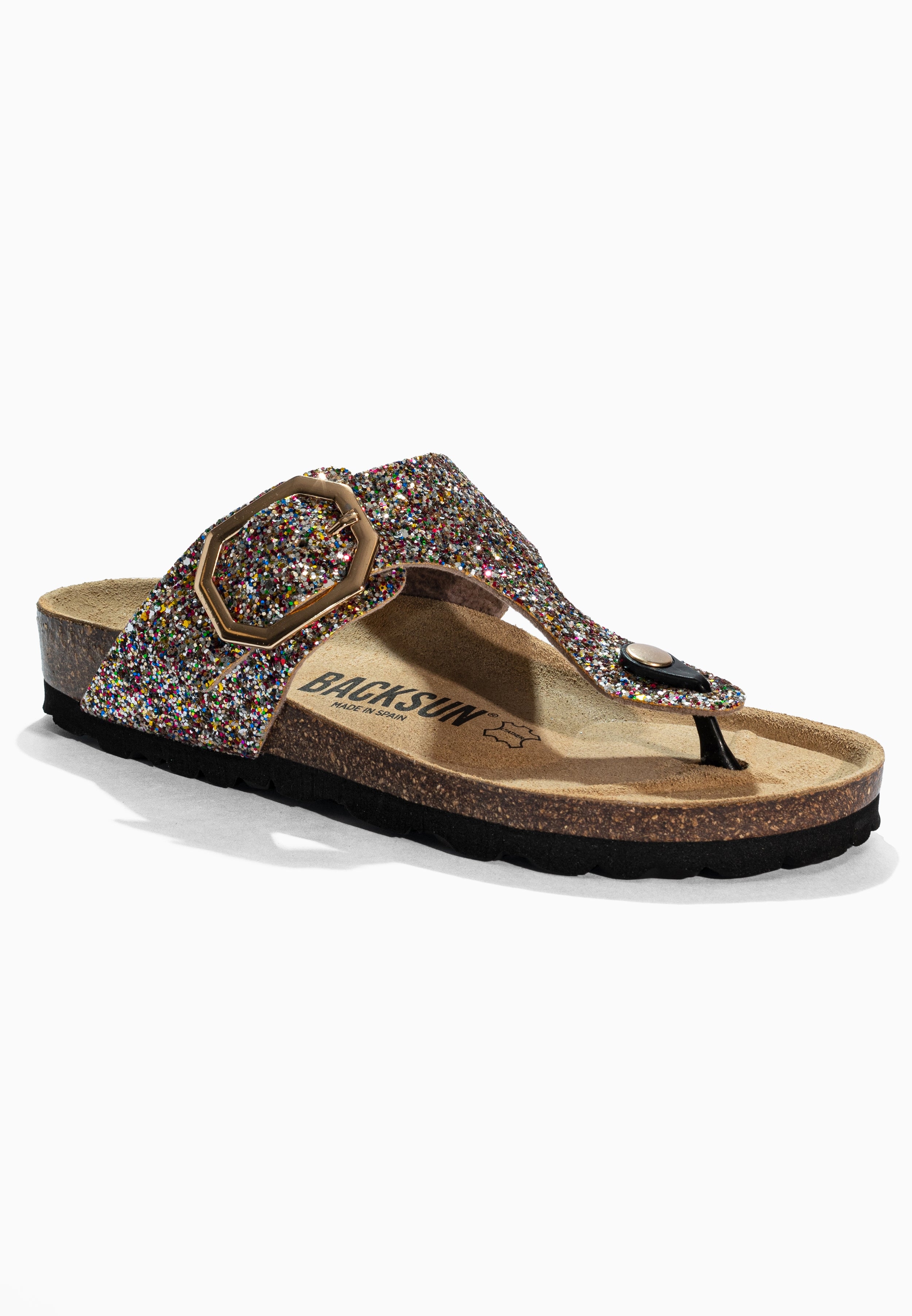Sandales à Entre-doigts Singapore Multicolore pailleté