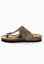 Sandales à Entre-doigts Singapore Multicolore pailleté