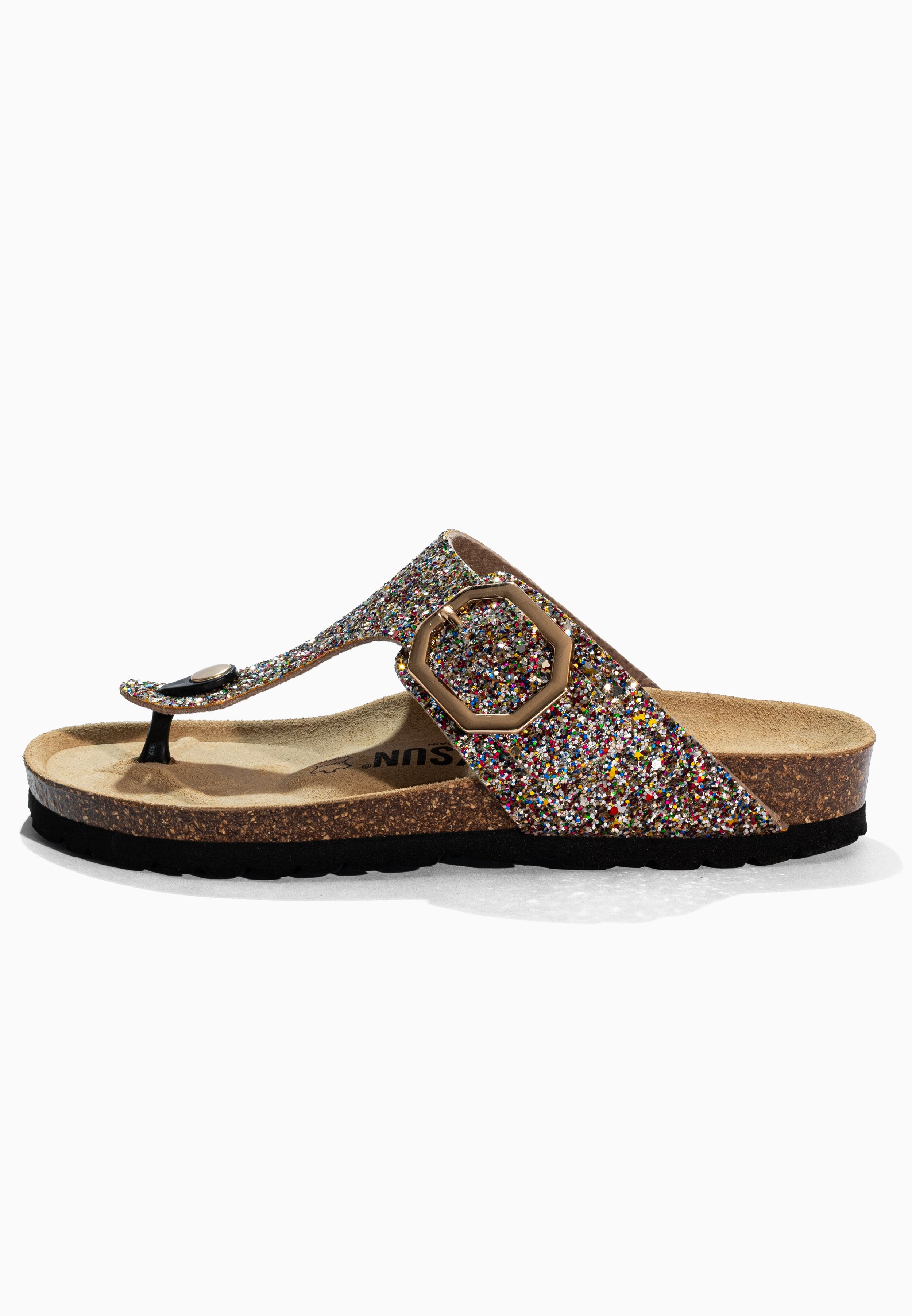 Sandales à Entre-doigts Singapore Multicolore pailleté
