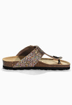 Sandales à Entre-doigts Singapore Multicolore pailleté