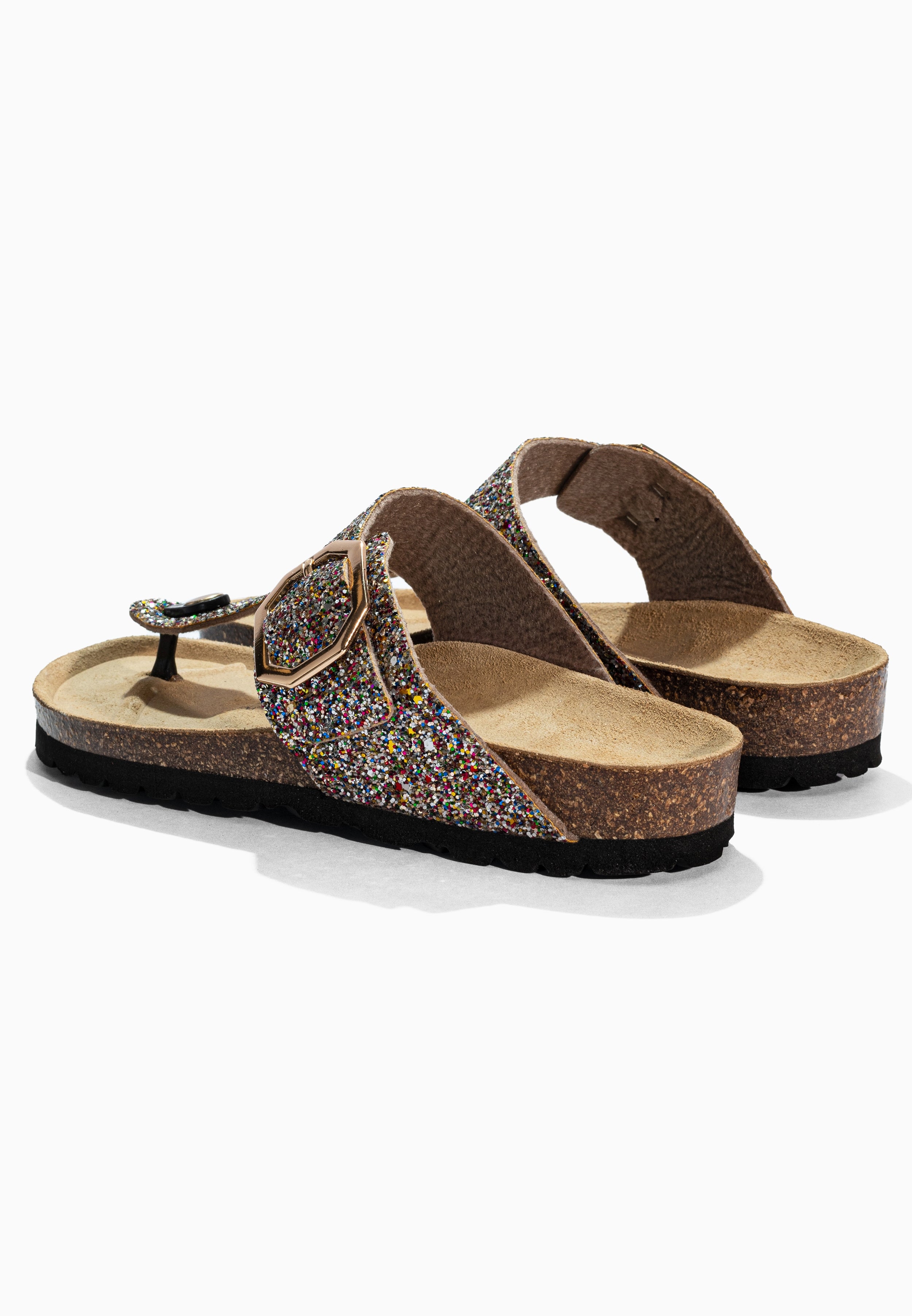 Sandales à Entre-doigts Singapore Multicolore pailleté