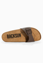 Paris Taupe 1 Strap Sandals