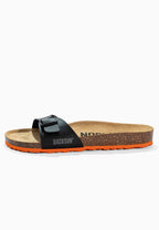 Paris Black 1 Strap Sandals