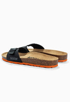 Paris Black 1 Strap Sandals