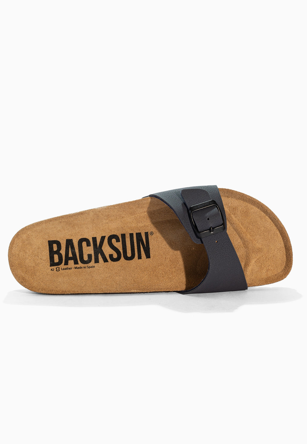 Paris Marineblaue Sandalen mit 1 Riemen