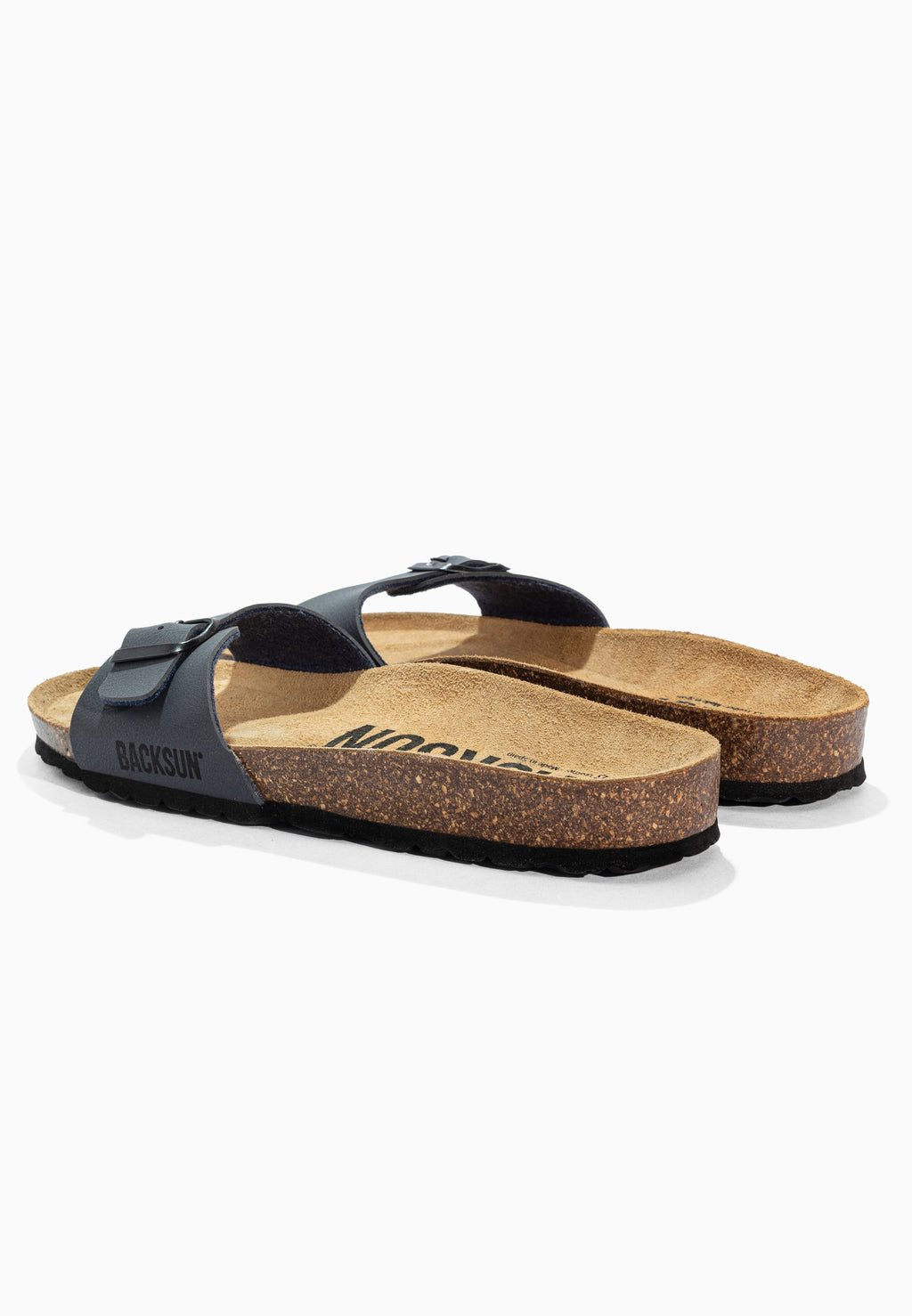 Paris Marineblaue Sandalen mit 1 Riemen