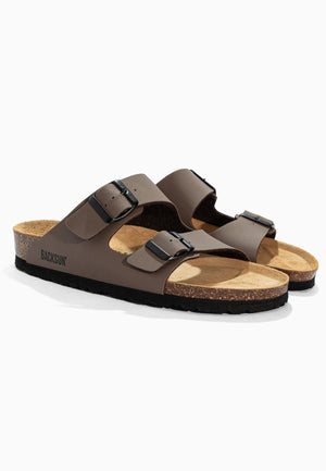 Sandales 2 Brides Bali Marron