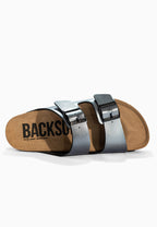 Maldives Pewter Platform Sandals