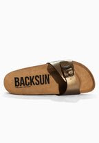 Paris Bronze 1 Strap Sandals