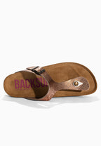 Sandales à Entre-doigts Chimbote Rose Doré