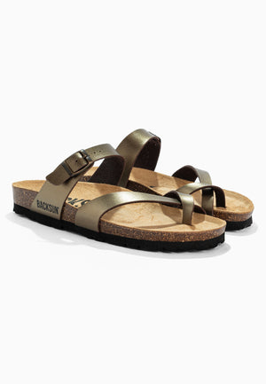 Sandales à Entre-doigts Barcelone Bronze