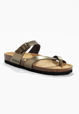 Sandales à Entre-doigts Barcelone Bronze
