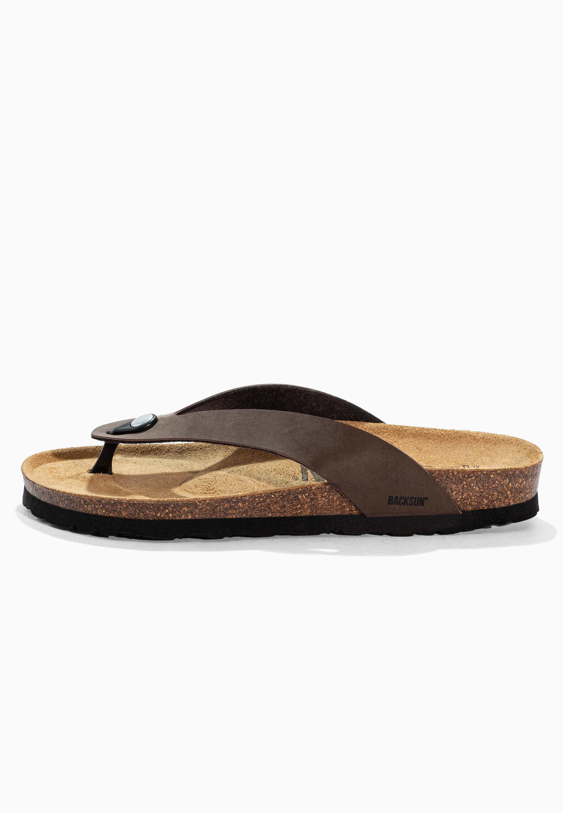 Sandales à Entre-doigts Leopoldos Marron
