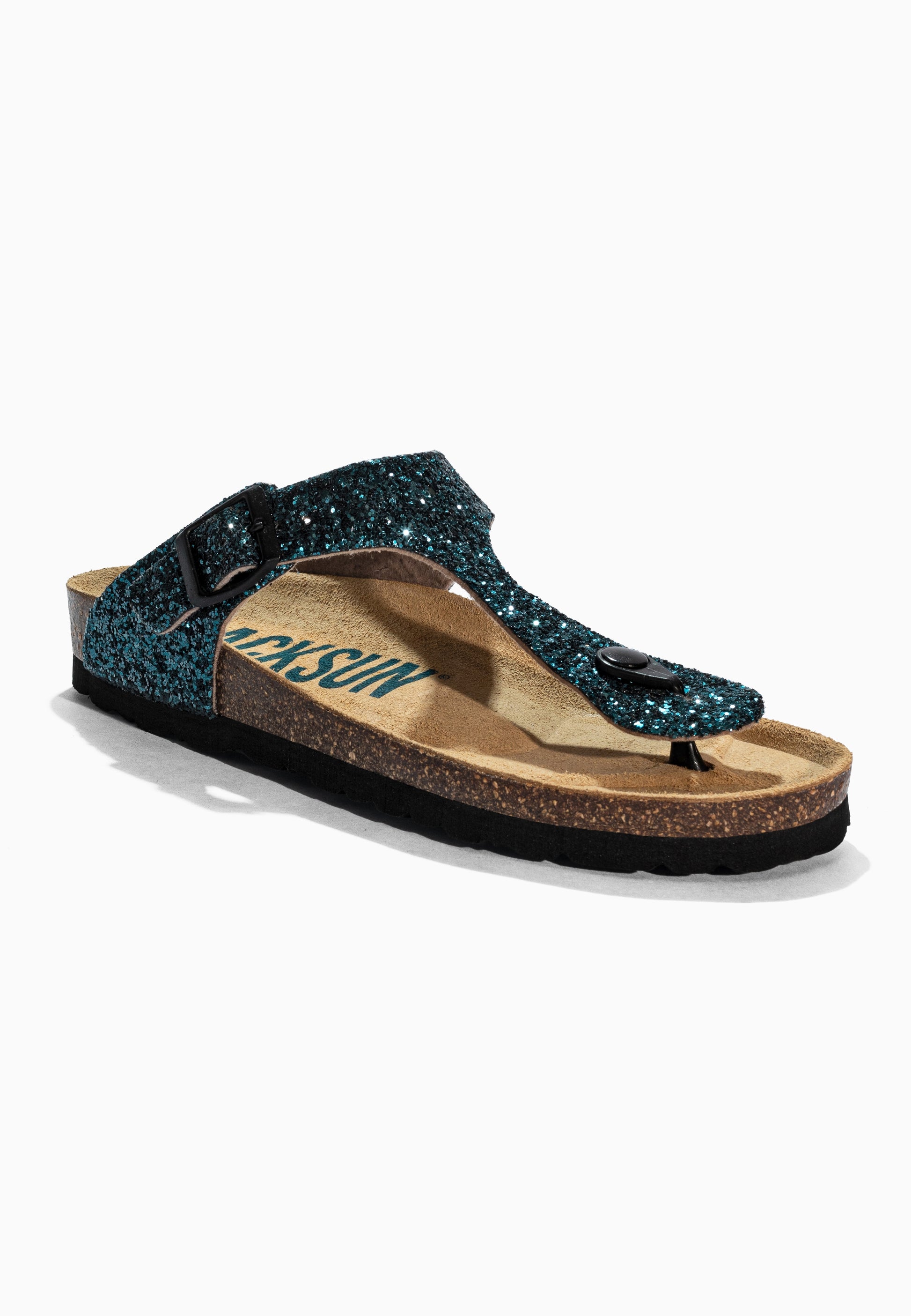 Sandales à Entre-doigts Singapore Bleu pailleté