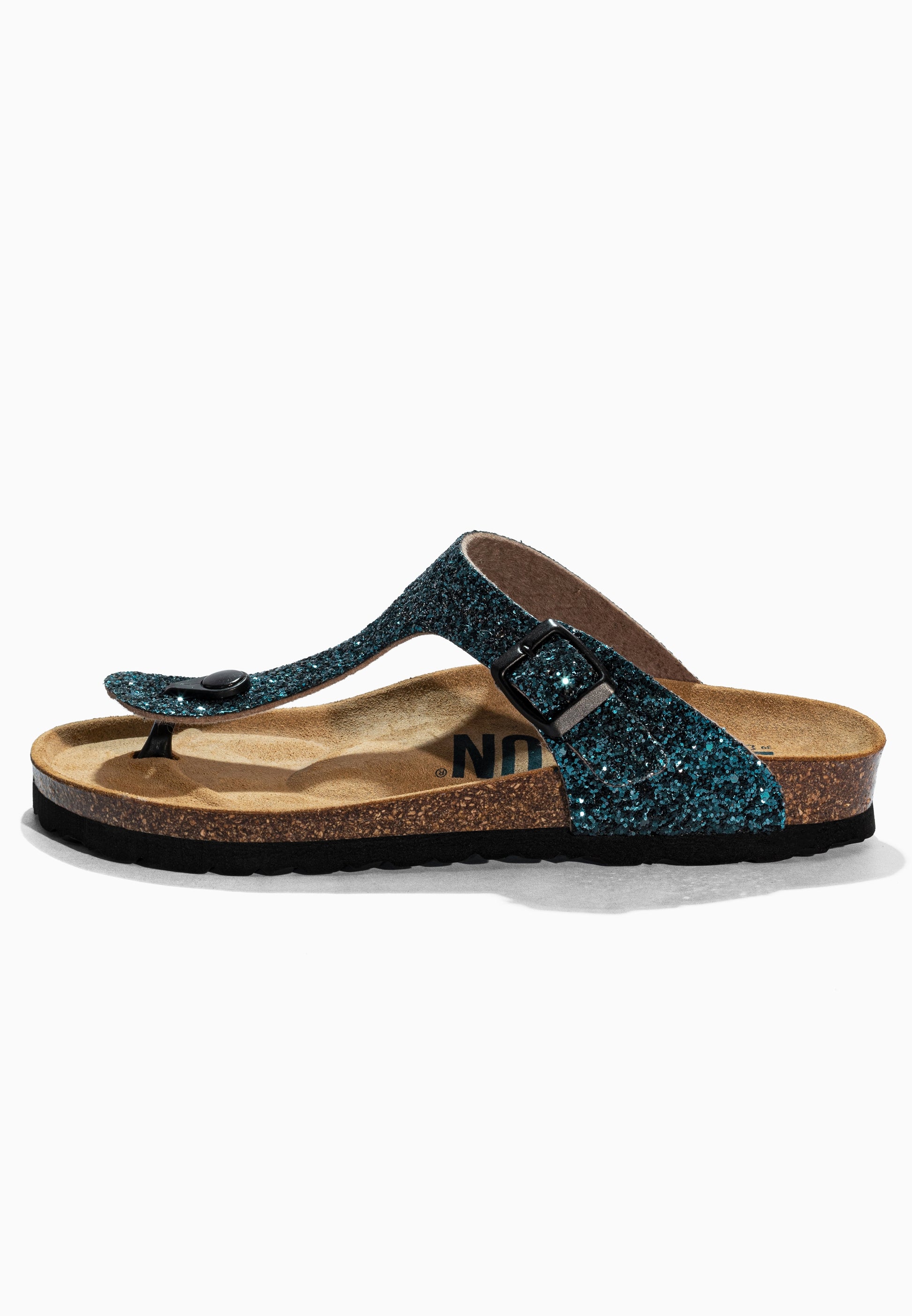 Sandales à Entre-doigts Singapore Bleu pailleté