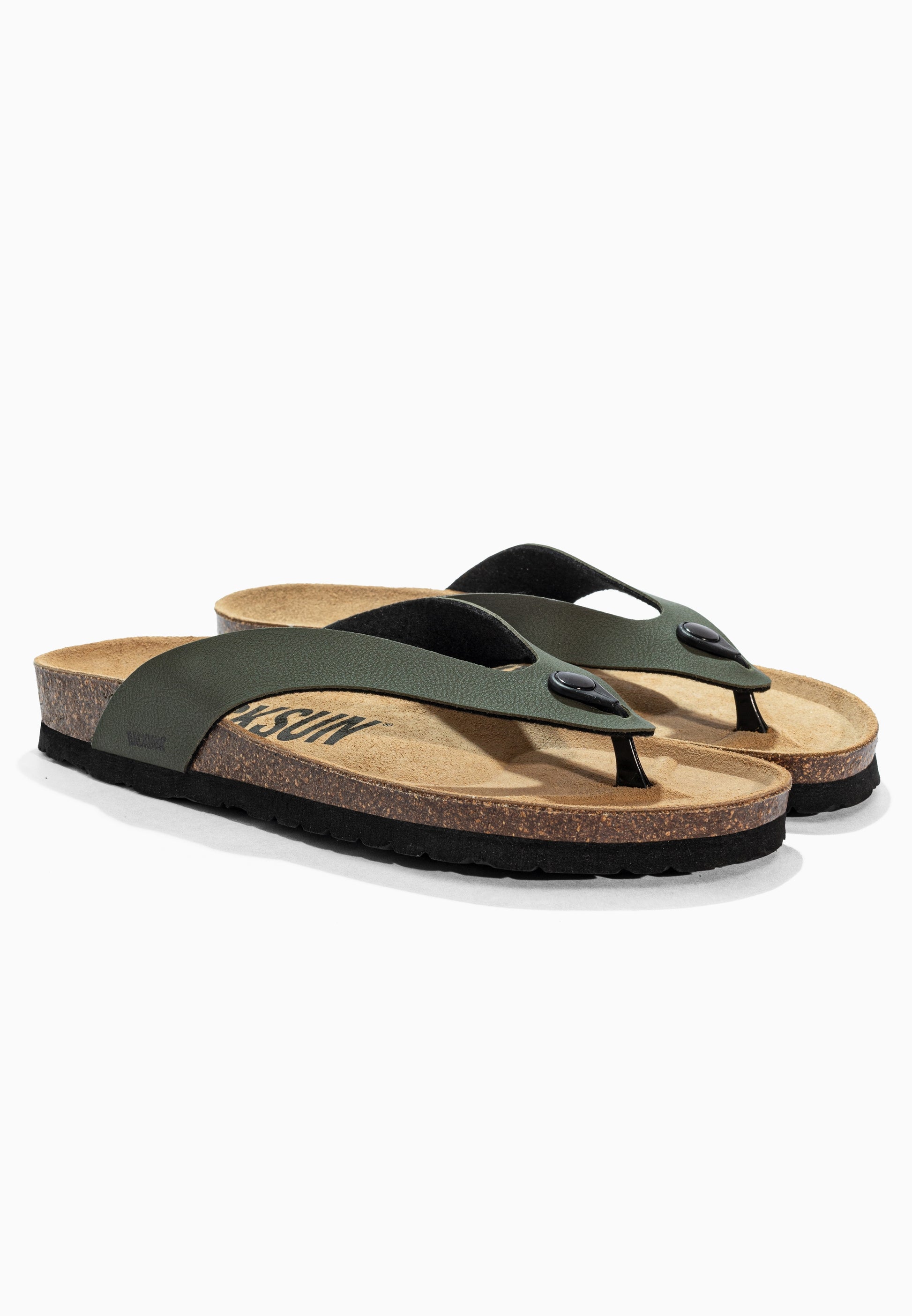 Sandales à Entre-doigts Leopoldos Kaki