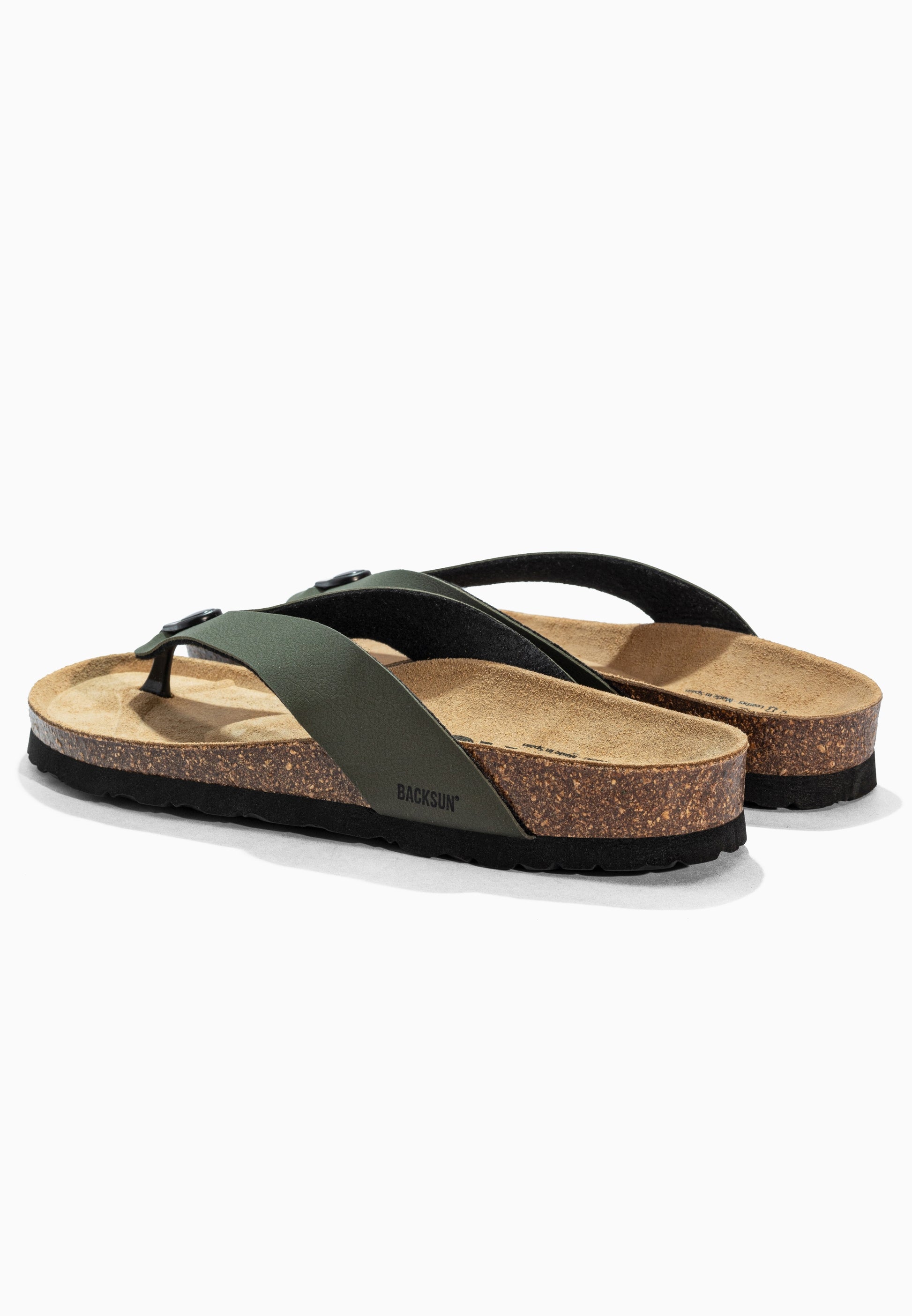Sandales à Entre-doigts Leopoldos Kaki