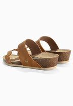 Sandales Compensées et Semi-compensées Vanille Camel