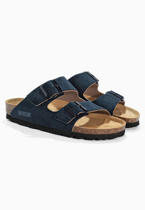 Bali Navy Blue 2-Strap Sandals