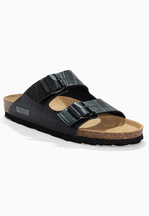Bali Black 2-Strap Sandals