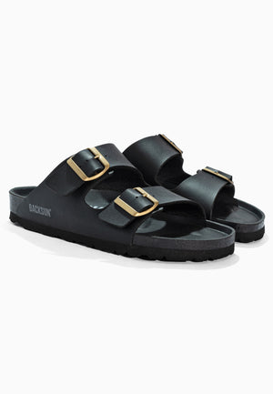 Bali Black 2-Strap Sandals