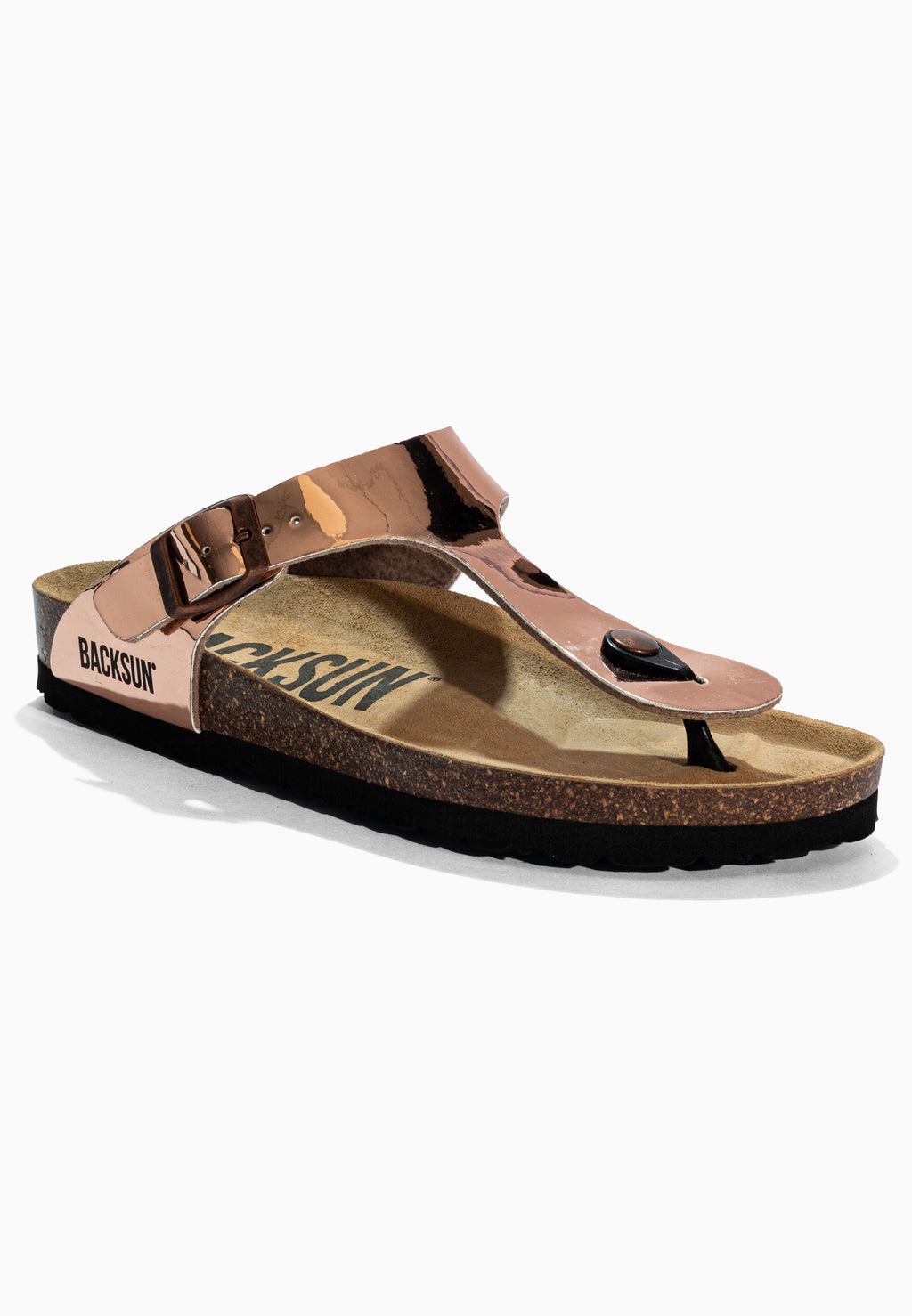 Sandales à Entre-doigts Singapore Rose Doré