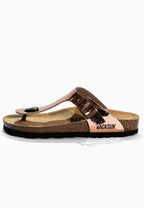 Singapur Roségold Zehentrenner-Sandalen