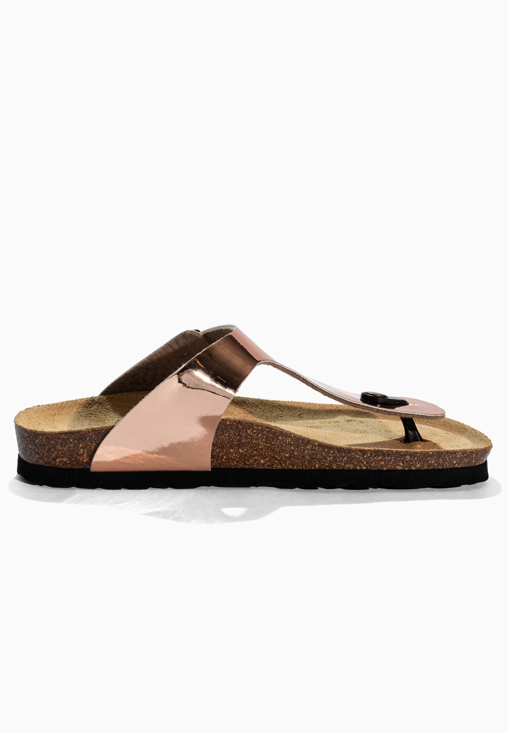 Sandales à Entre-doigts Singapore Rose Doré