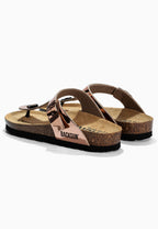 Singapur Roségold Zehentrenner-Sandalen