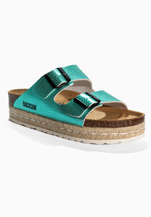 Gwana Mint Platform Sandals