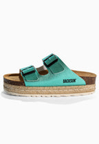 Gwana Mint Platform Sandals