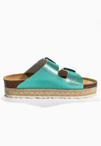 Gwana Mint Platform Sandals